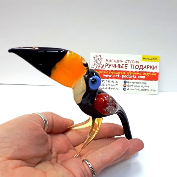Тукан, фигурка стекло 2 Тукан, фигурка стекло
