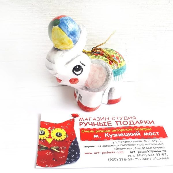 Керамические игрушки на елку